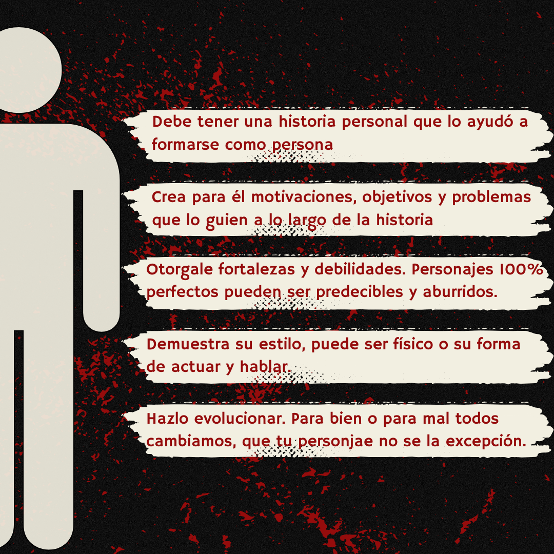 Diagrama mostrando el balance entre fortalezas y debilidades de un personaje
